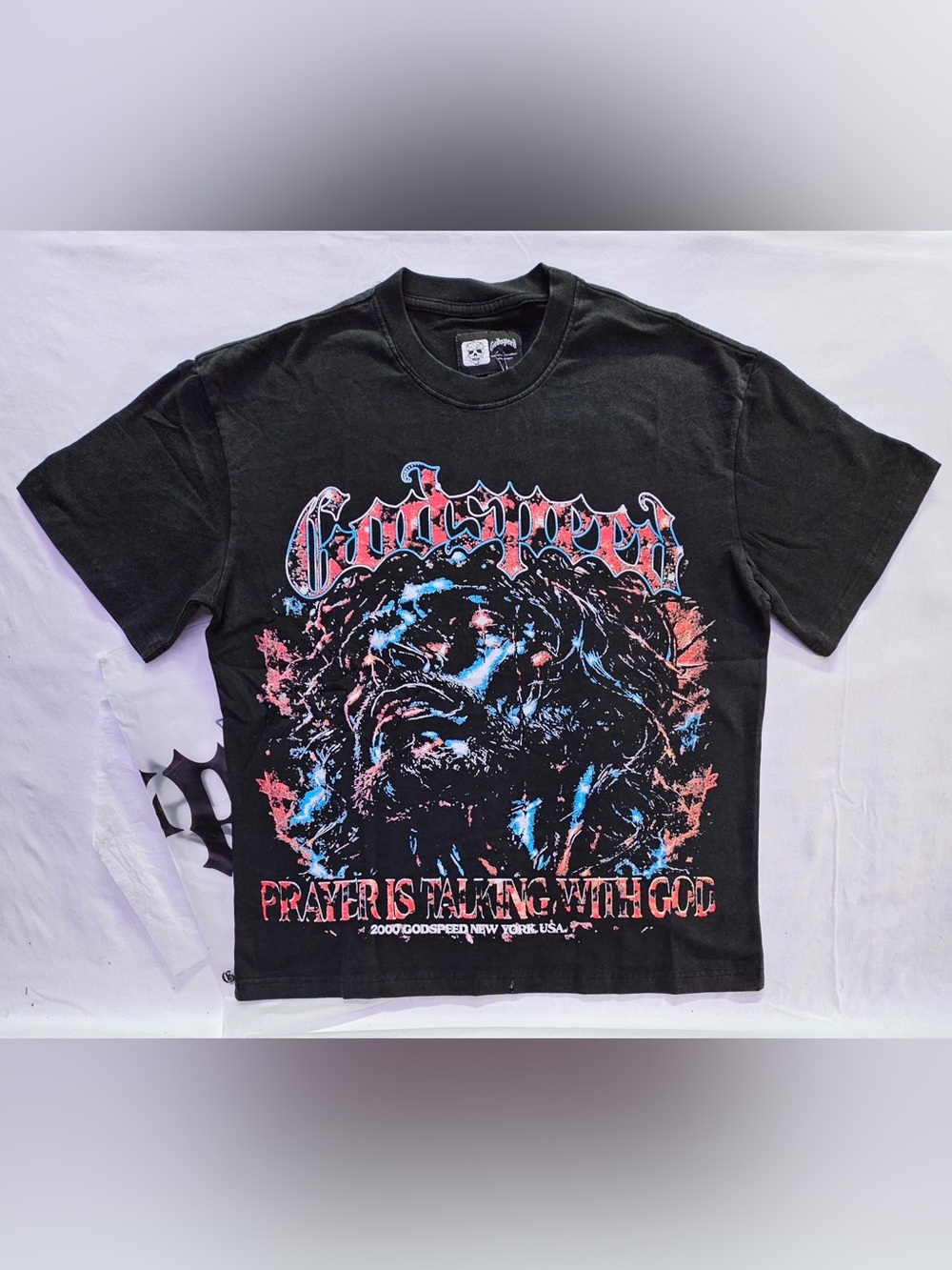 Godspeed Black Graphic Prayer Tee - Men